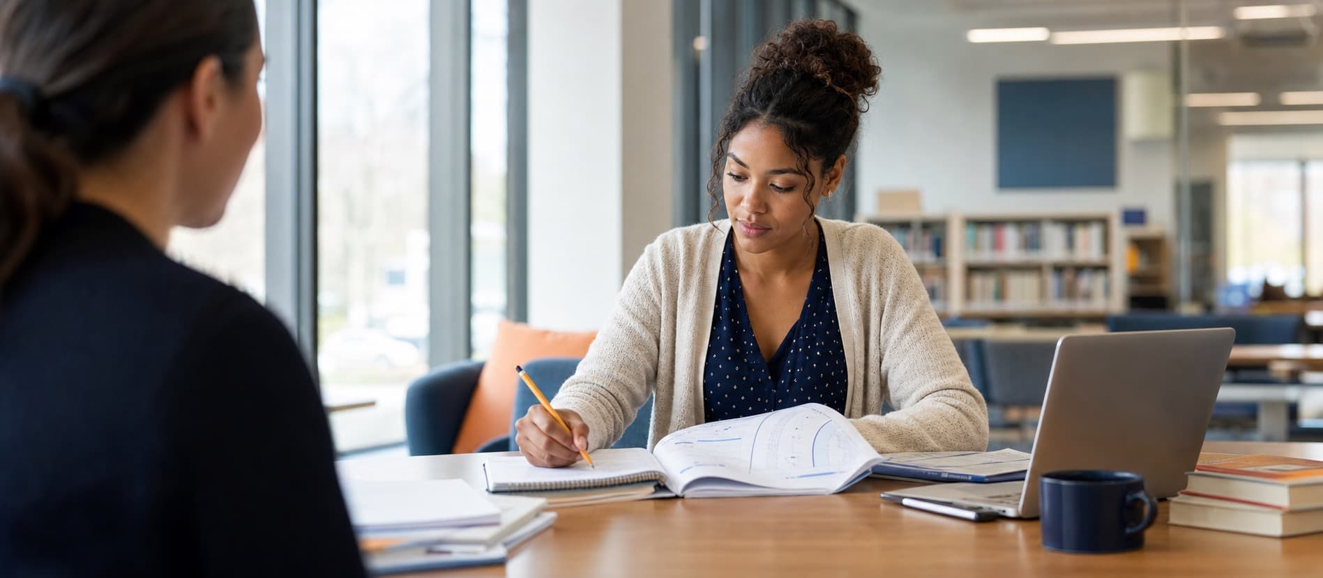 North Carolina teacher candidate preparing for a Praxis certification exam with a tutor